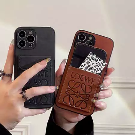 アイフォーン 15 皮製 loewe風 アイフォーン 15