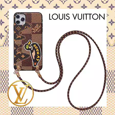 ルイヴィトン ダミエ iphone16ケース ストラップ付き