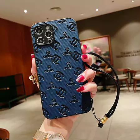 chanel iphone16 plusレザーケース 型押し