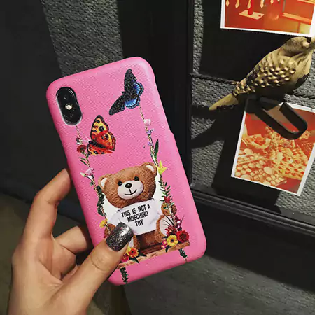 モスキーノ Galaxy S8S9カワイイケース