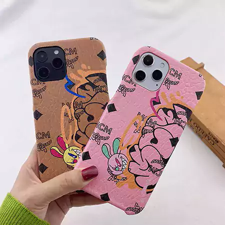 MCM 落書き アニメ風 エムシーエム アイフォン16/16Pro/16Promax スマホケース ブランド字母プリント 可愛い うさぎ柄Galaxy S24/S24Plus/S24 Ultra 保護ケース SC21060113|スーパー コピー 安全 な サイト