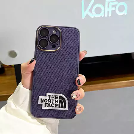 刺繍 The North Faceスマホケースiphone16