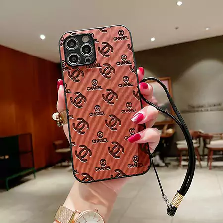 chanel iphone16ケース ストラップ付き 落下防止