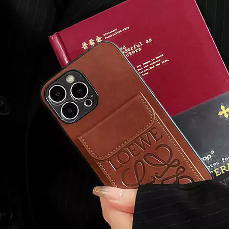 アイフォーン 15 皮製 loewe風 アイフォーン 15
