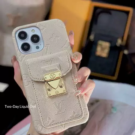 アイフォーン14カード収納保護ケースlv