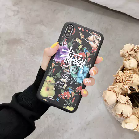 ランド柄 stussy iphone12ケース
