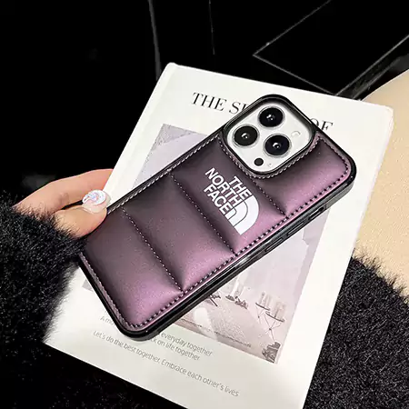ダウンジャケット風iphone16ケース ザノースフェイス