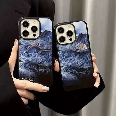 ノースフェイスiphone16proケース雪山