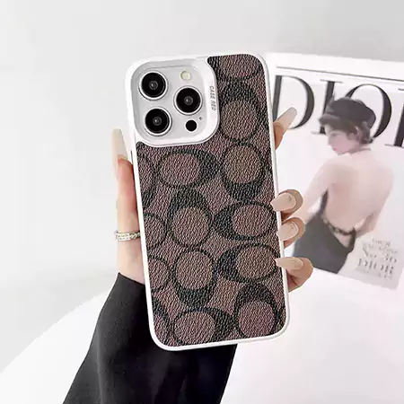 コーチiphone16 proケース PU レザー