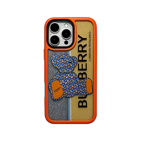 Burberry iphone16 ケース 熊柄