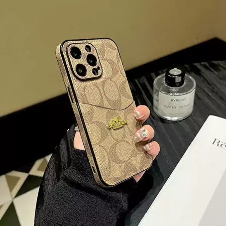 coach iphone16 pro maxレザーカバー
