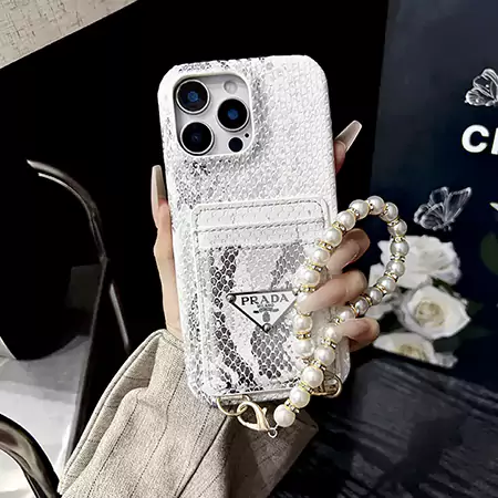 プラダ iphone16 proケース カード収納 二層