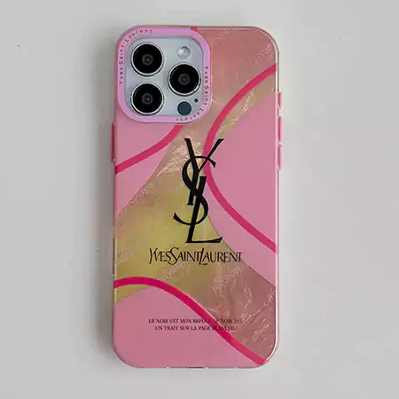 イヴサンローランアイフォン16 pro maxケースピンク