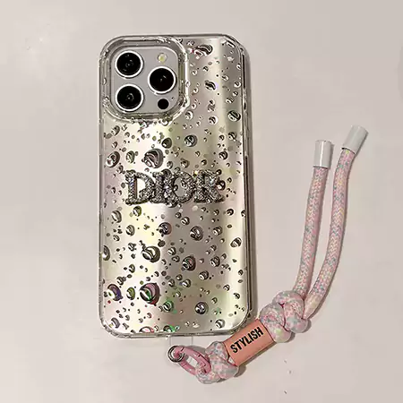 Dior iphone16 pro maxケース 水滴 グラデーション
