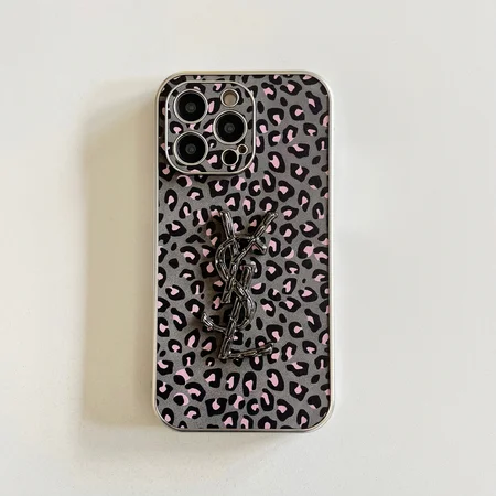 YSL iphone16 pro カバー ヒョウ柄