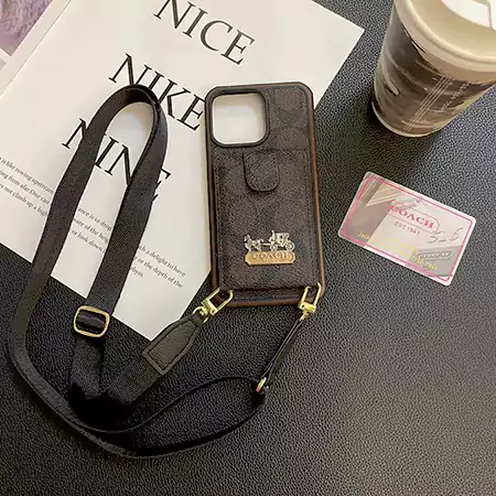 コーチiphone16 proスマホ ストラップ