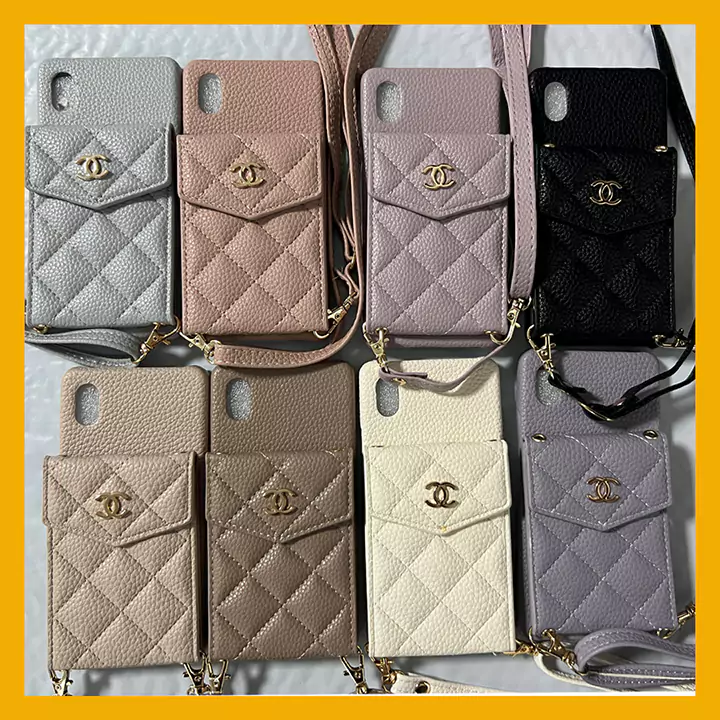 シャネルXperia 10 V/10 VI/10 IV ケース 皮革素材 背面カードケース  SC24061805|スーパー コピー 安全 な サイト