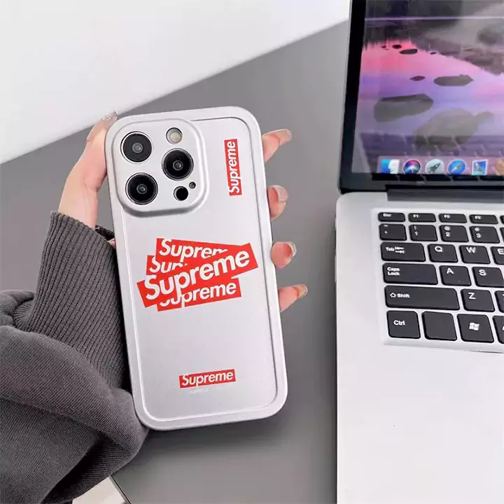 supreme風ケースiphone16 16pro 16promax