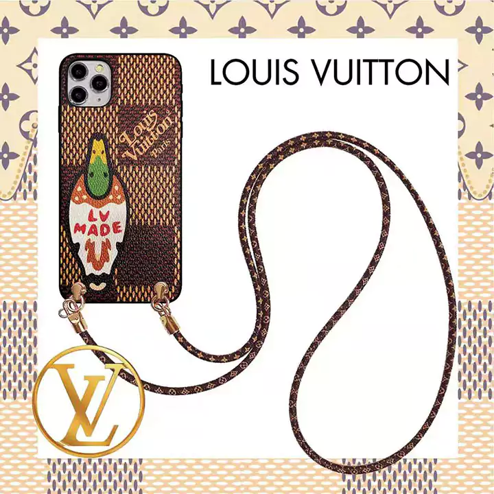 ルイヴィトン ダミエ iphone16ケース ストラップ付き