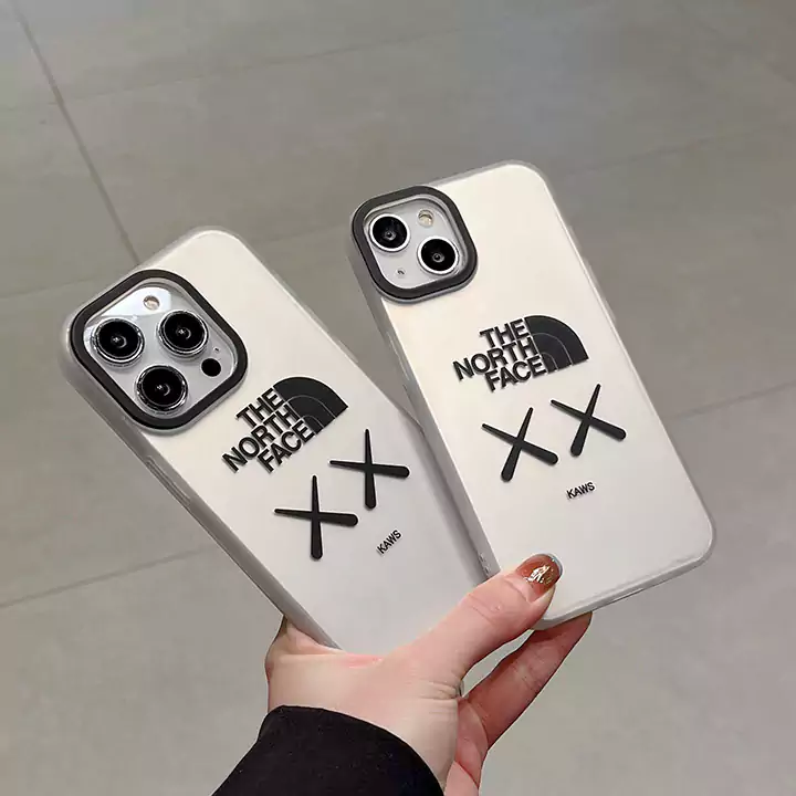 電気メッキ スマホケース アイフォン 13 THE NORTH FACE