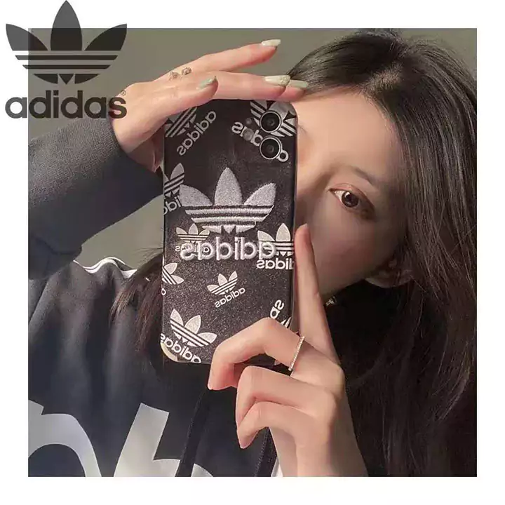アイフォーン12 pro12mini 通勤ビジネス風 アディダス 保護ケース