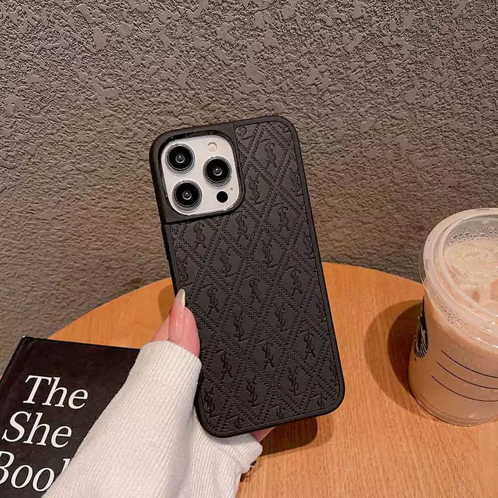 ブランド イヴサンローランYSL iphone16 16pro  革ケース薄型 型押し ブランドロゴ SC23080205