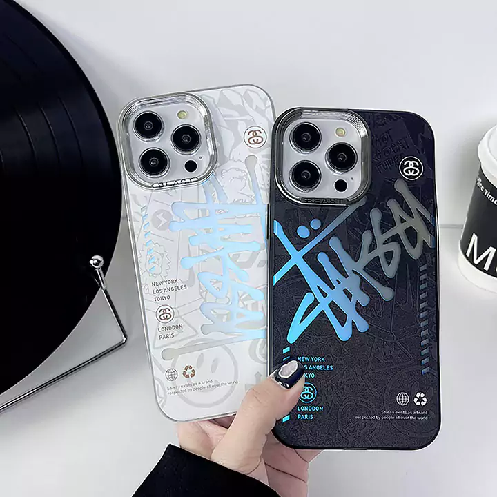 アイホン 15 カバー PE stussy風