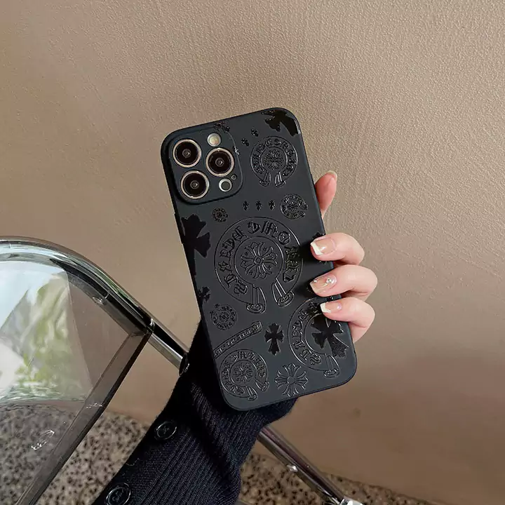 アイホン14promax スマホケース Chrome Hearts ロゴ付き