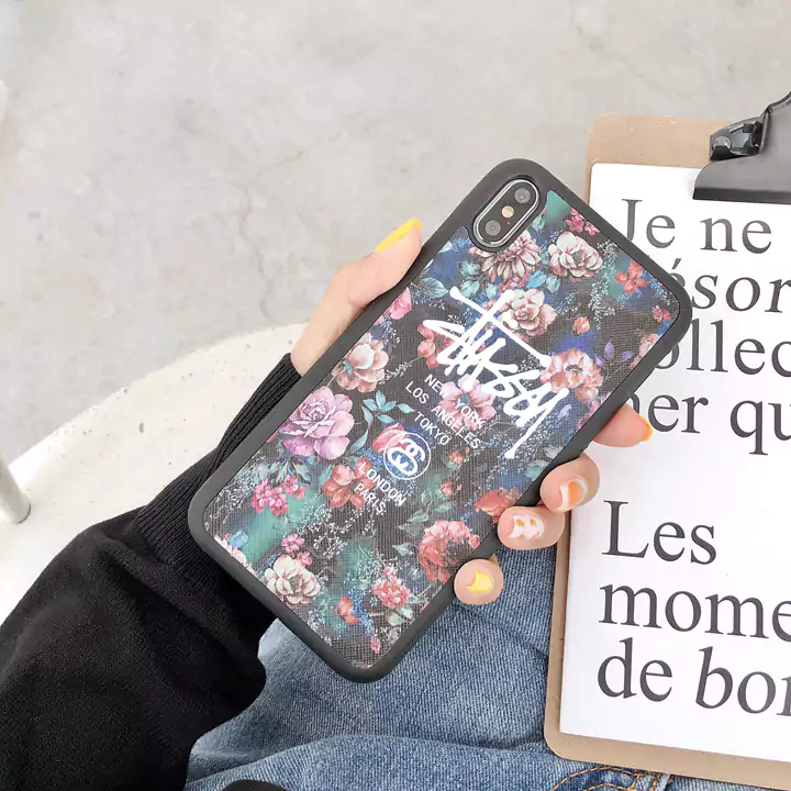 ステューシー Galaxy S10 PLUSケース 花柄