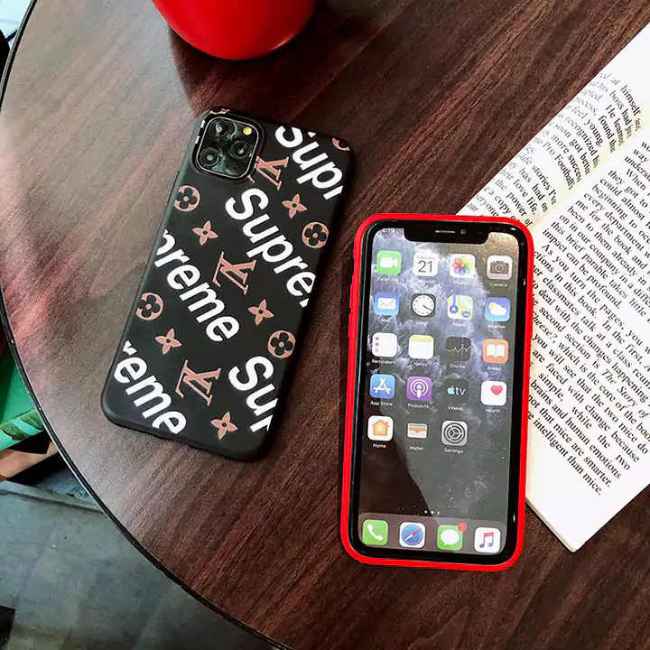 supreme カバー ブランド柄 アイフォン 12mini ブランド風iphone12 pro lv人気保護ケース 2色SC21032335