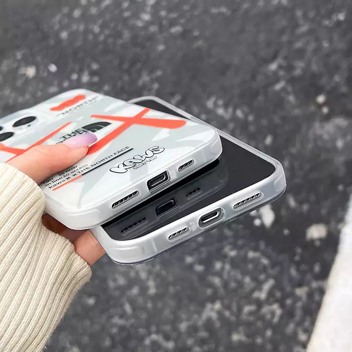 the north face アイフォン 14plus カバー シリコン