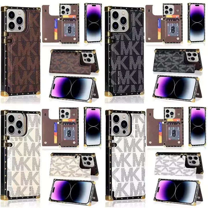 mk風 アイフォン 15ケース レザー