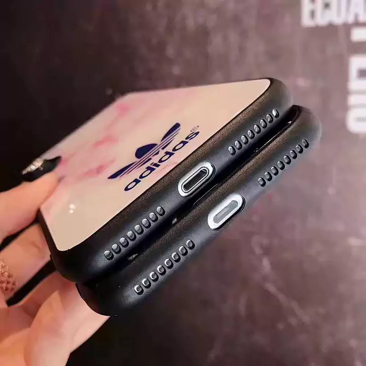 大理石柄 iphonexsxケース adidas