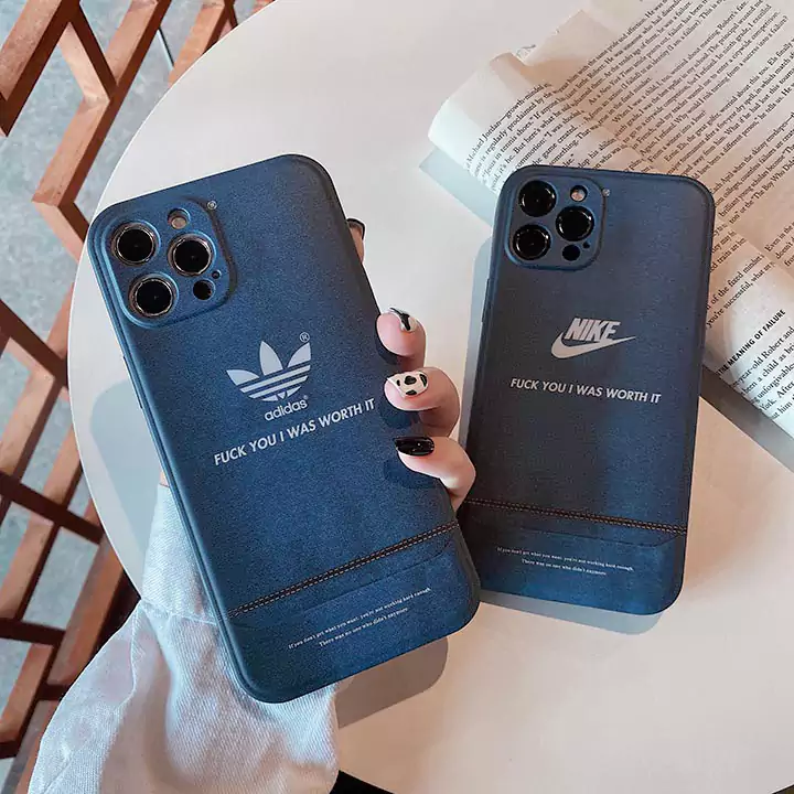 個性デニム紋 nike iphone12 mini11proカバー