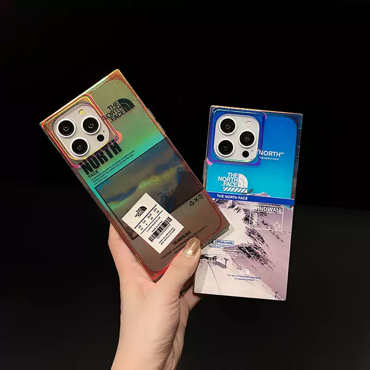 ザノースフェイスiphone16 pro maxケース 四角い