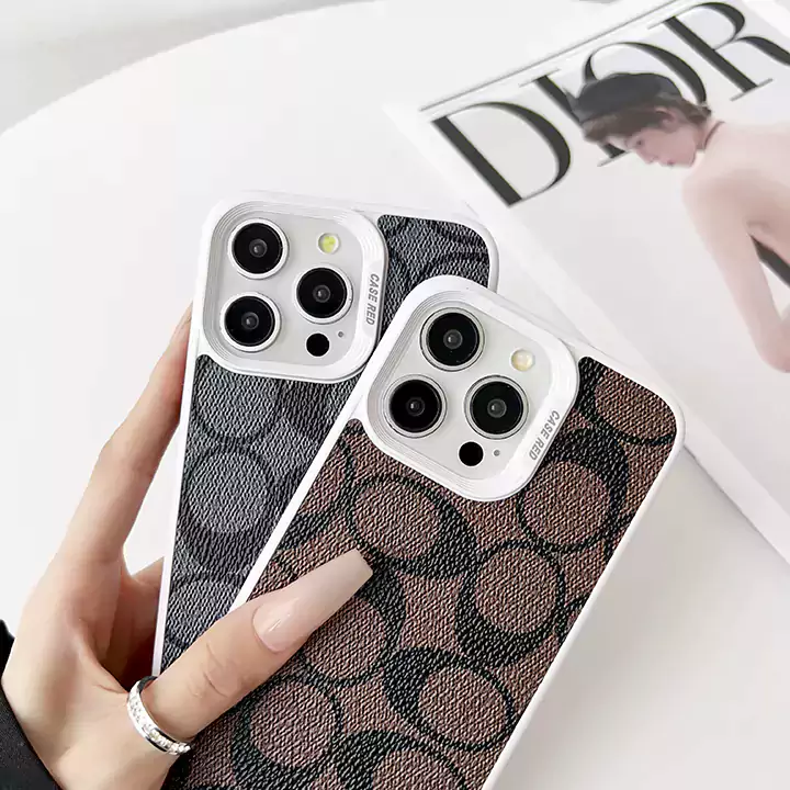 コーチiphone16 proケース PU レザー