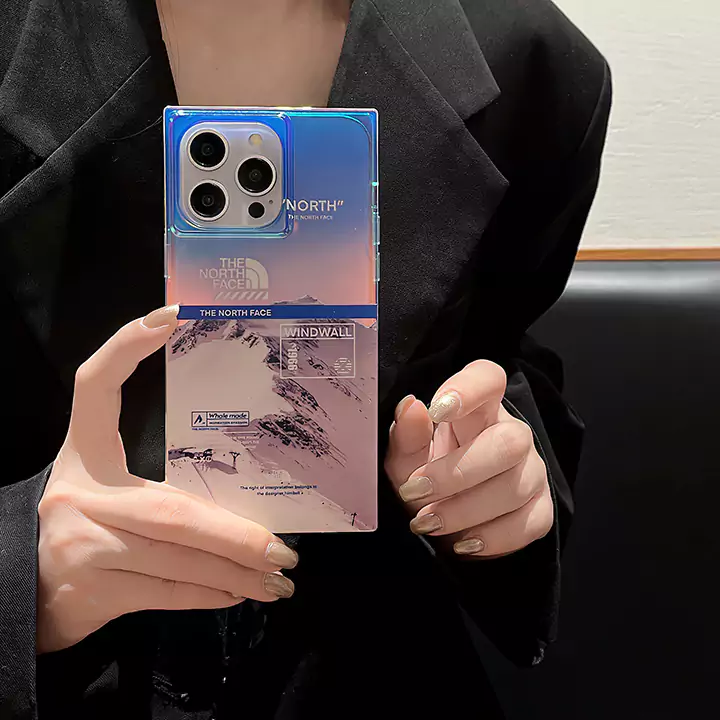 ザノースフェイスiphone16 pro maxケース 四角い