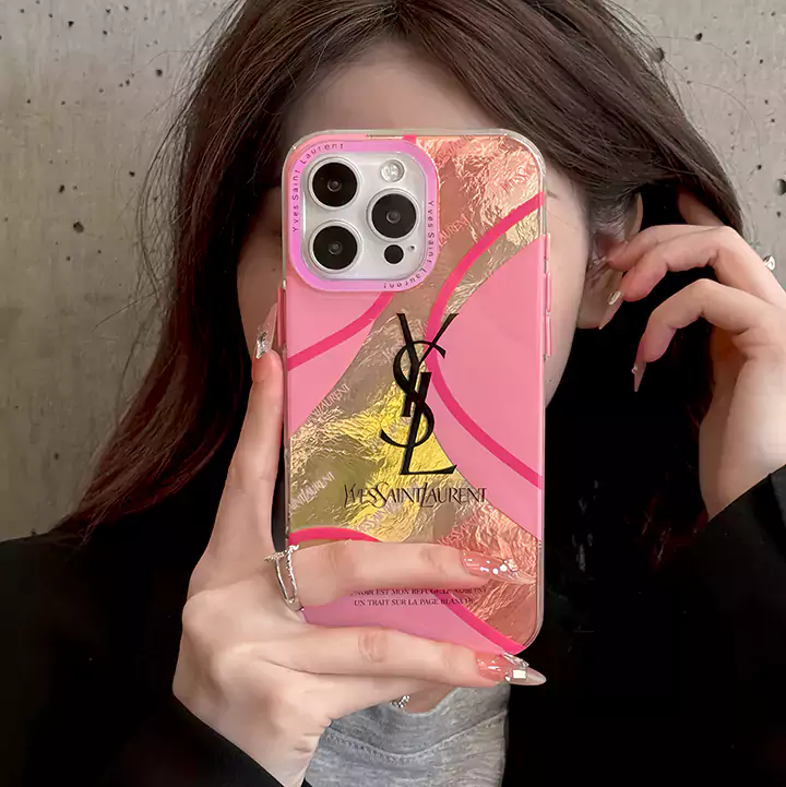 ysl iphone16ケース ピンク