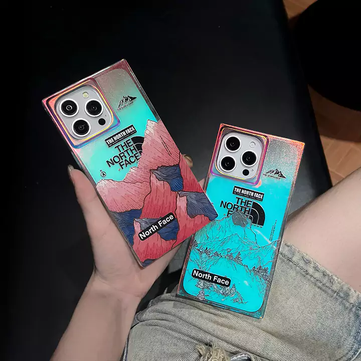 ノースフェイス iphone16 pro maxケース スクエア型