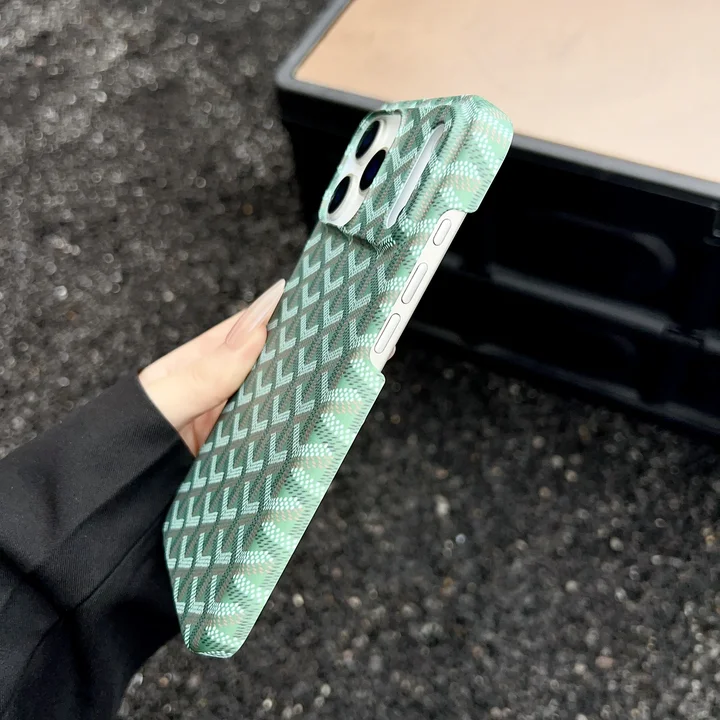 ゴヤールiPhone17Airケース ガラス 背面