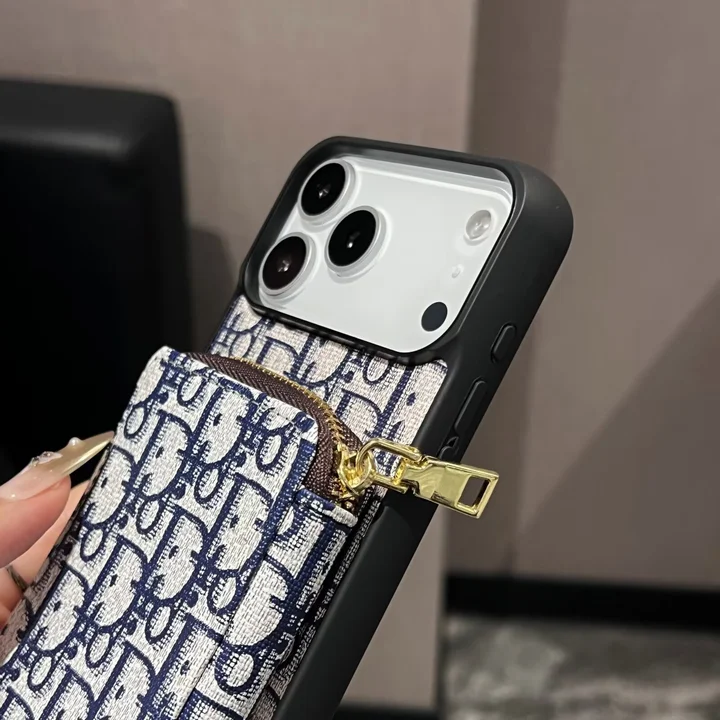 iPhone15plus 背面ファスナーポケット付き