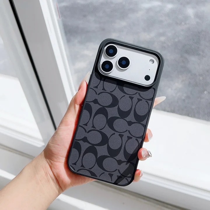 Cロゴ レザー ケース