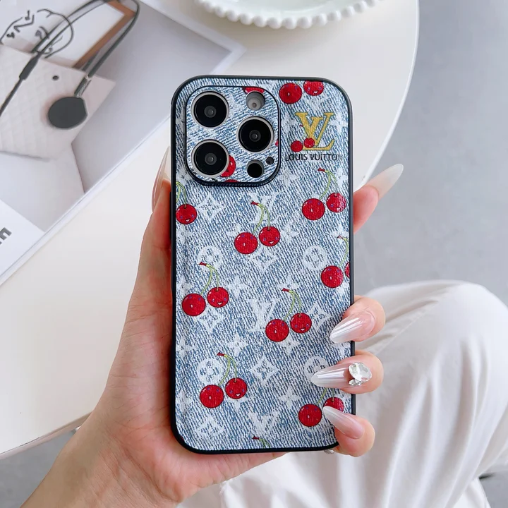 iPhone16ProMax スマホケース さくらんぼ柄